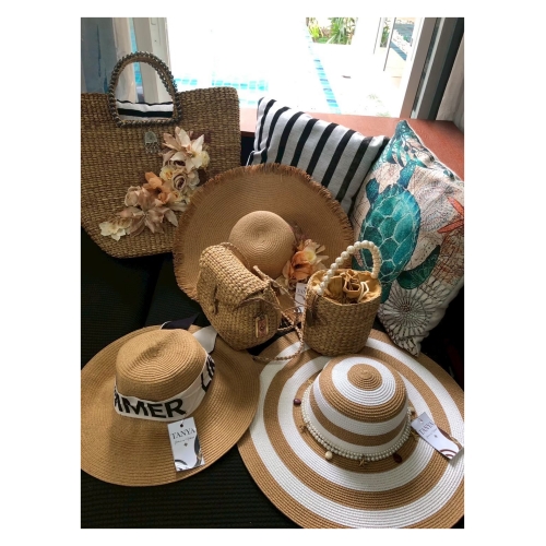 Water hyacinth bag and Water hyacinth hat