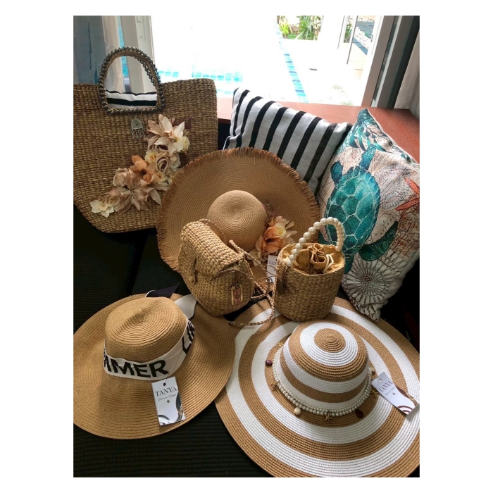 Water hyacinth bag and Water hyacinth hat